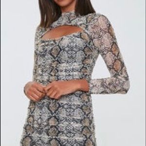 Faux Snakeskin Dress - out of stock, forever 21